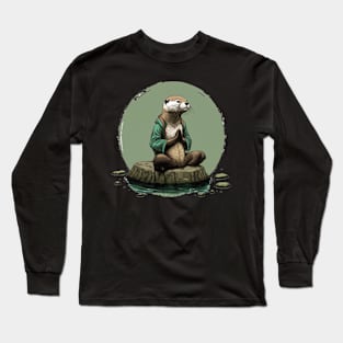 Mister Otter Achieves Otter Peace Long Sleeve T-Shirt